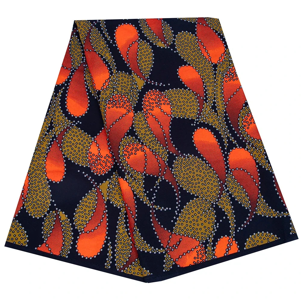 African Fabric Cloth By The Yard 3/6 Yards Ankara Print Wax Fabric for Party Dress Making and Sewing