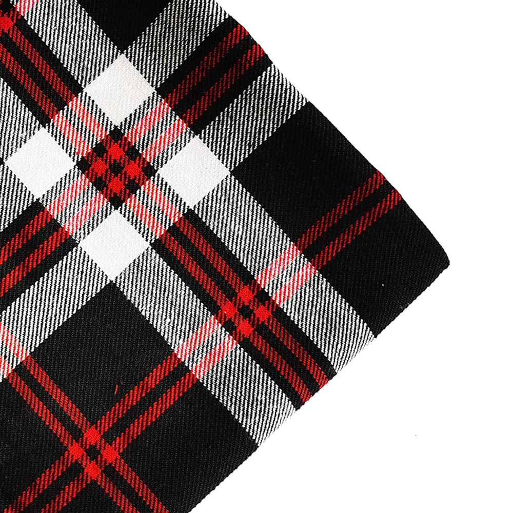 1-3 Yard Medium Thick Classic and Stylish Scottish Checks Polyester Cotton Fabric for Sewing Ladies Skirt,Tartan Designer Fabric