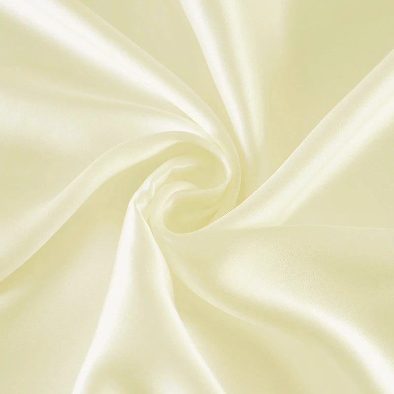 100% Mulberry Stain Silk Fabric 22 Momme Width 114cm Plain Dyed Silk Super Smooth For Wedding DIY Dress Clothing Bedding