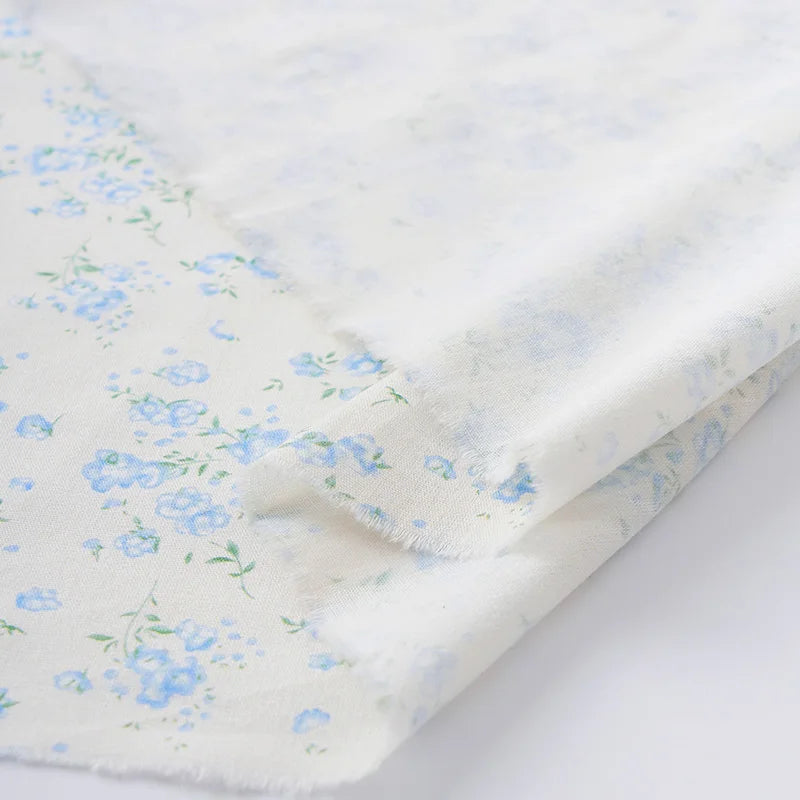 Rural Style Pure Cotton Printed Fabric for Sewing Dresses Home Wear Children's Clothing Decorative Cloth Handmade DIY Fabrics