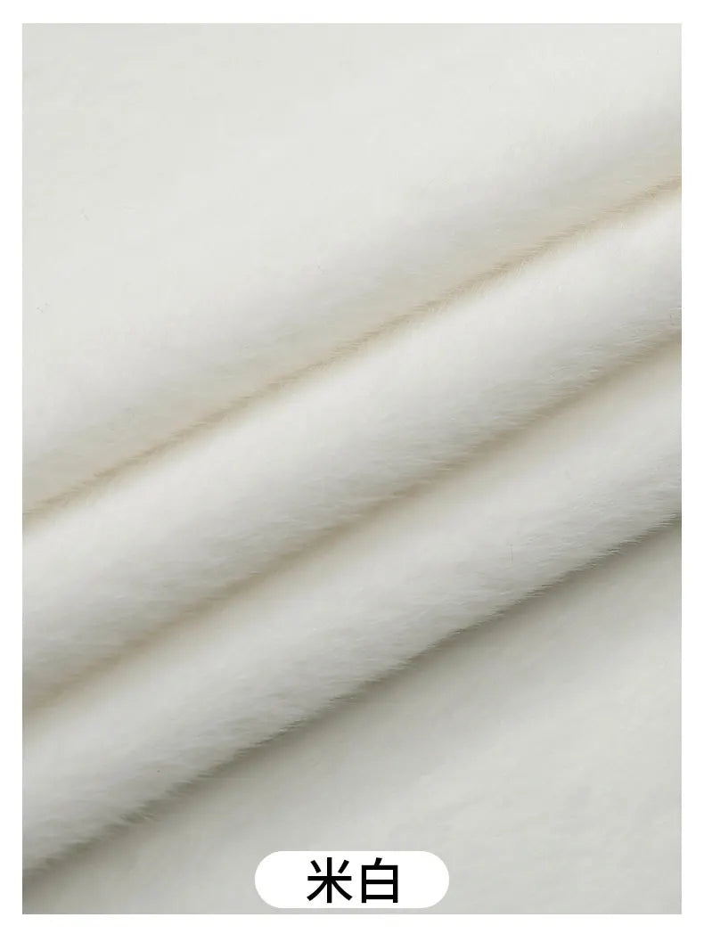 50x50cm 5mm Soft Breathable Elastic Faux Fur Fabric for Sewing Plush Toy Doll Scarf Hat Decorative Cloth Handmade DIY Fabrics