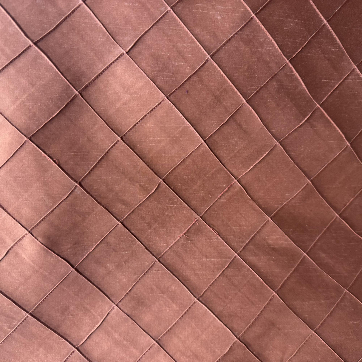 Sachi Silk Fabric - Solid Quilted Small Diamond, 54" Width (1 Yard)