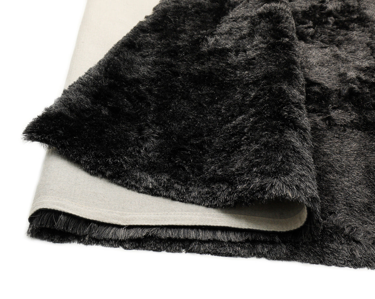 Brisa Shag Viscose Polyester Fabric - Salt & Pepper, Shag, 7'6" X 10'3" (1 Piece)