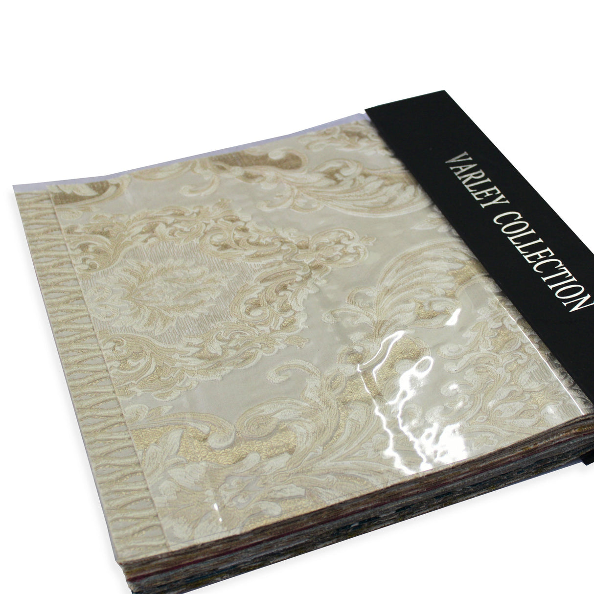 Varley Collection Damask Jacquard Fabric - Damask, Striped, 53" Width (Sample Book)