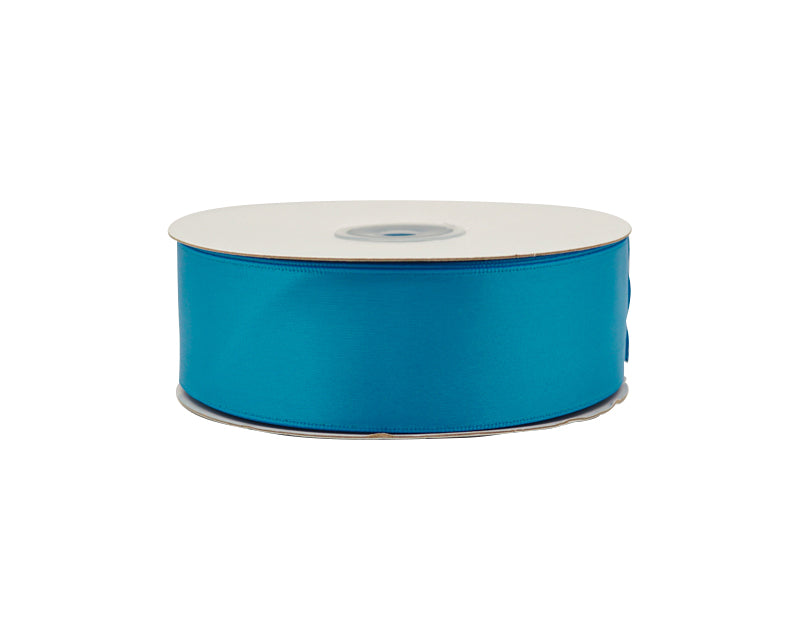 1.5"x50 yard Neon Blue Polyester Satin Gift Ribbon