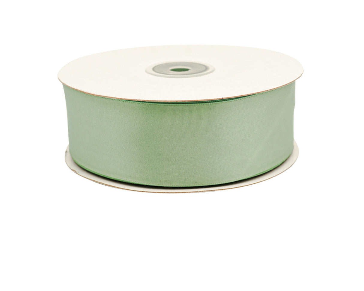 1.5"x50 yard Sage Green Polyester Satin Gift Ribbon