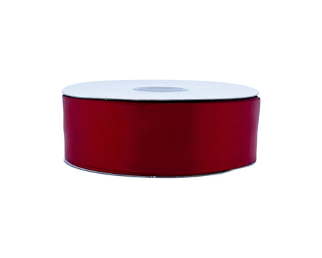 1.5"x50 yard Scarlet Red Polyester Satin Gift Ribbon