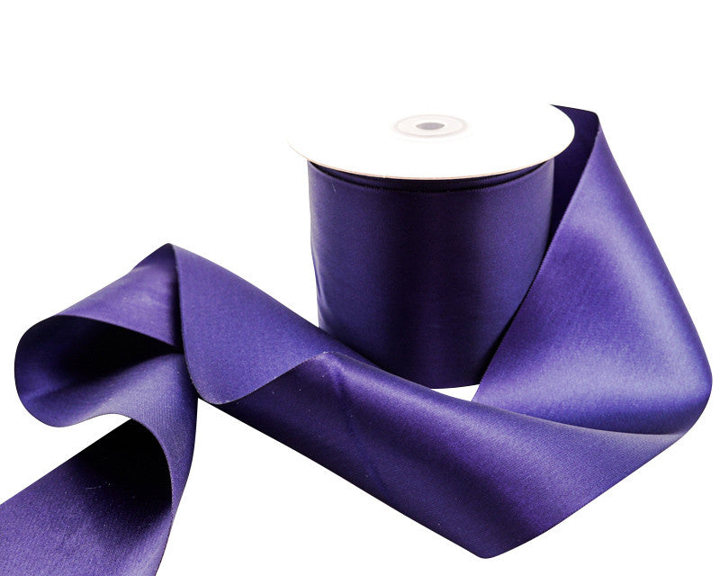 3"x 25 yards Navy Blue Single Face Satin Gift Ribbon - Pack of 3