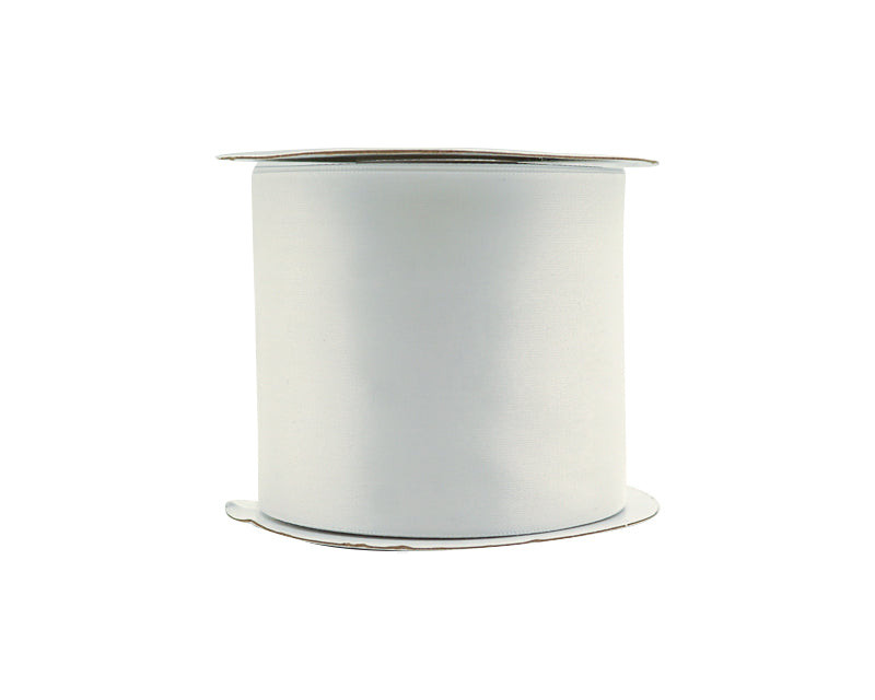 3"x 25 yards White Single Face Satin Gift Ribbon