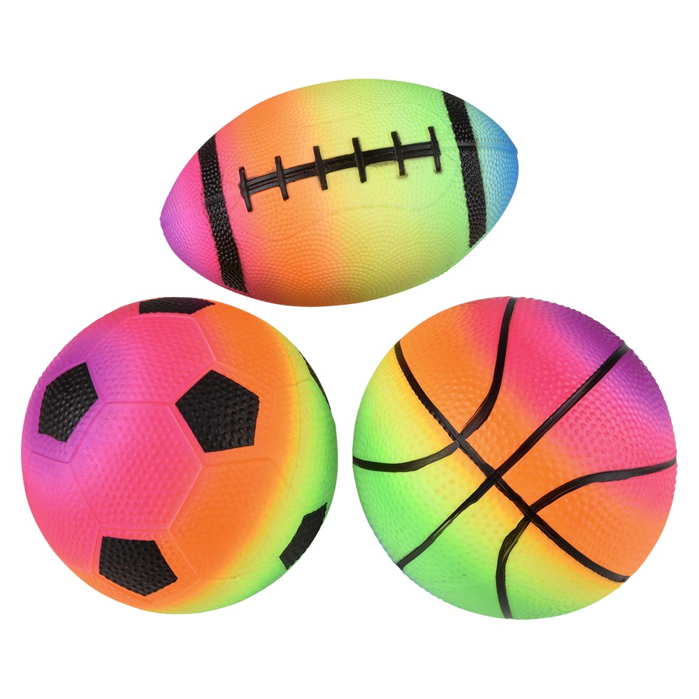 Rainbow Sports Ball Set 5-6" (3-Piece Set)