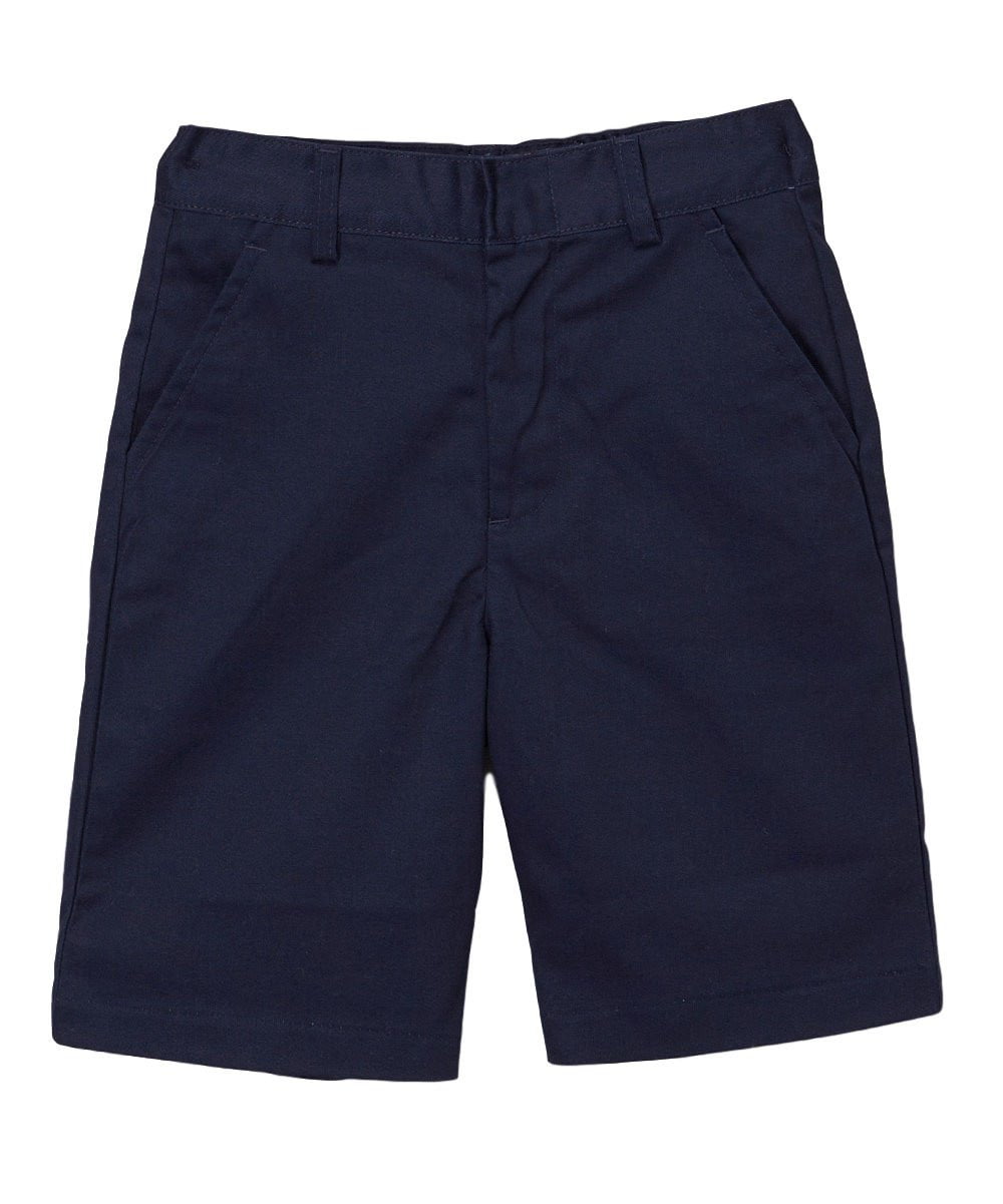 Boy Uniform Navy Shorts With Adjustable Waist - Navy, Adjustable Waist, Pockets (Sizes 5-16)