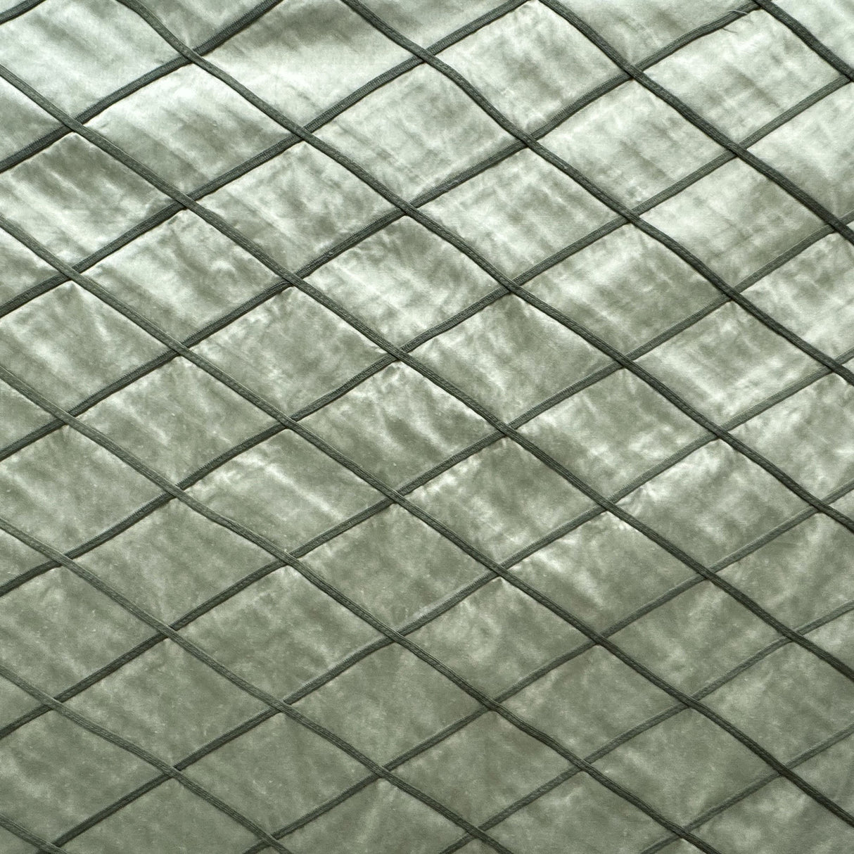 Scada Silk Fabric - Diamond Geometric Pattern, 54" Width (1 Yard)