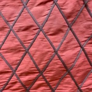 Scada Silk Fabric - Diamond Geometric Pattern, 54" Width (1 Yard)