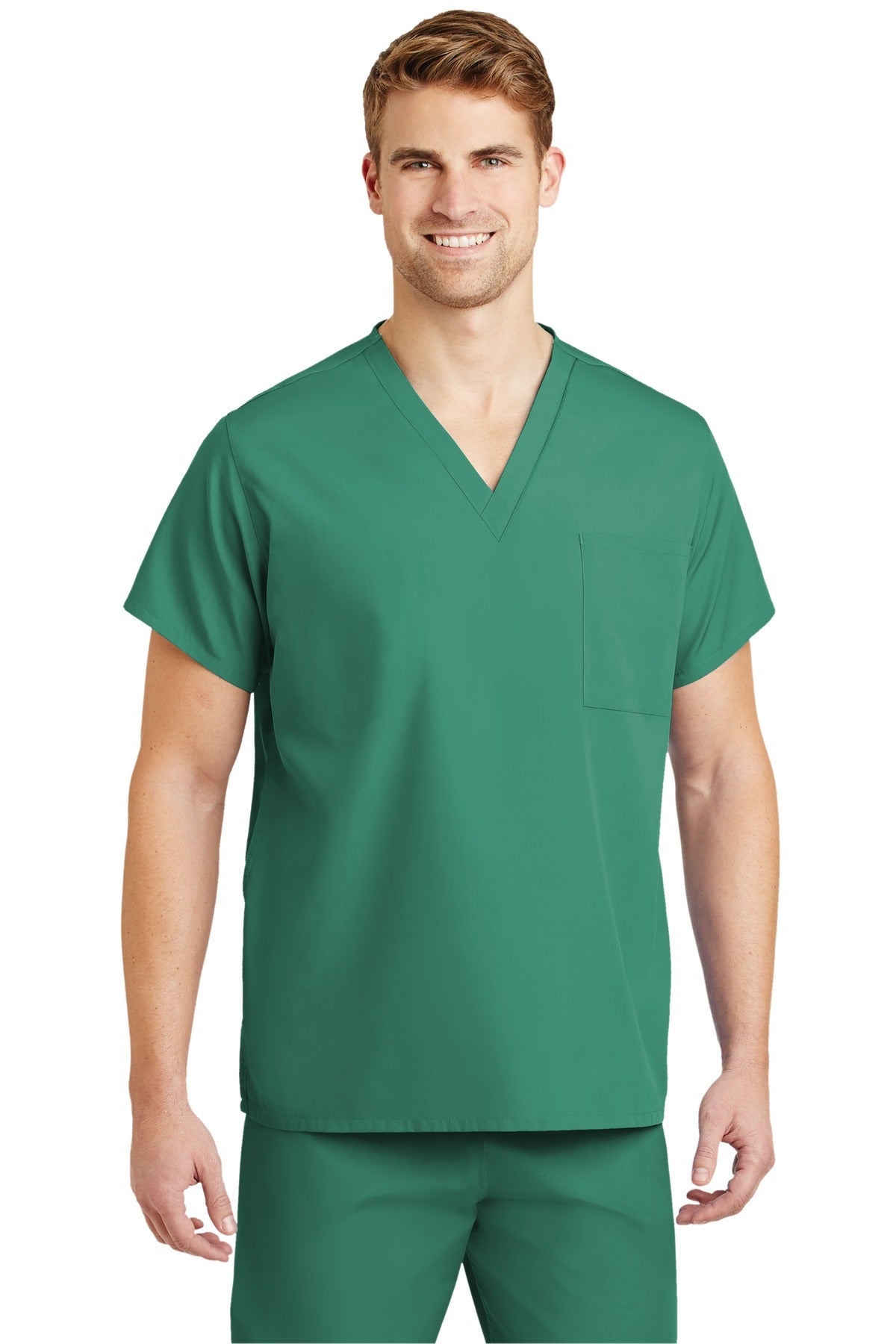 DISCONTINUED Unisex V-neck Scrub Top SCRUBTOP