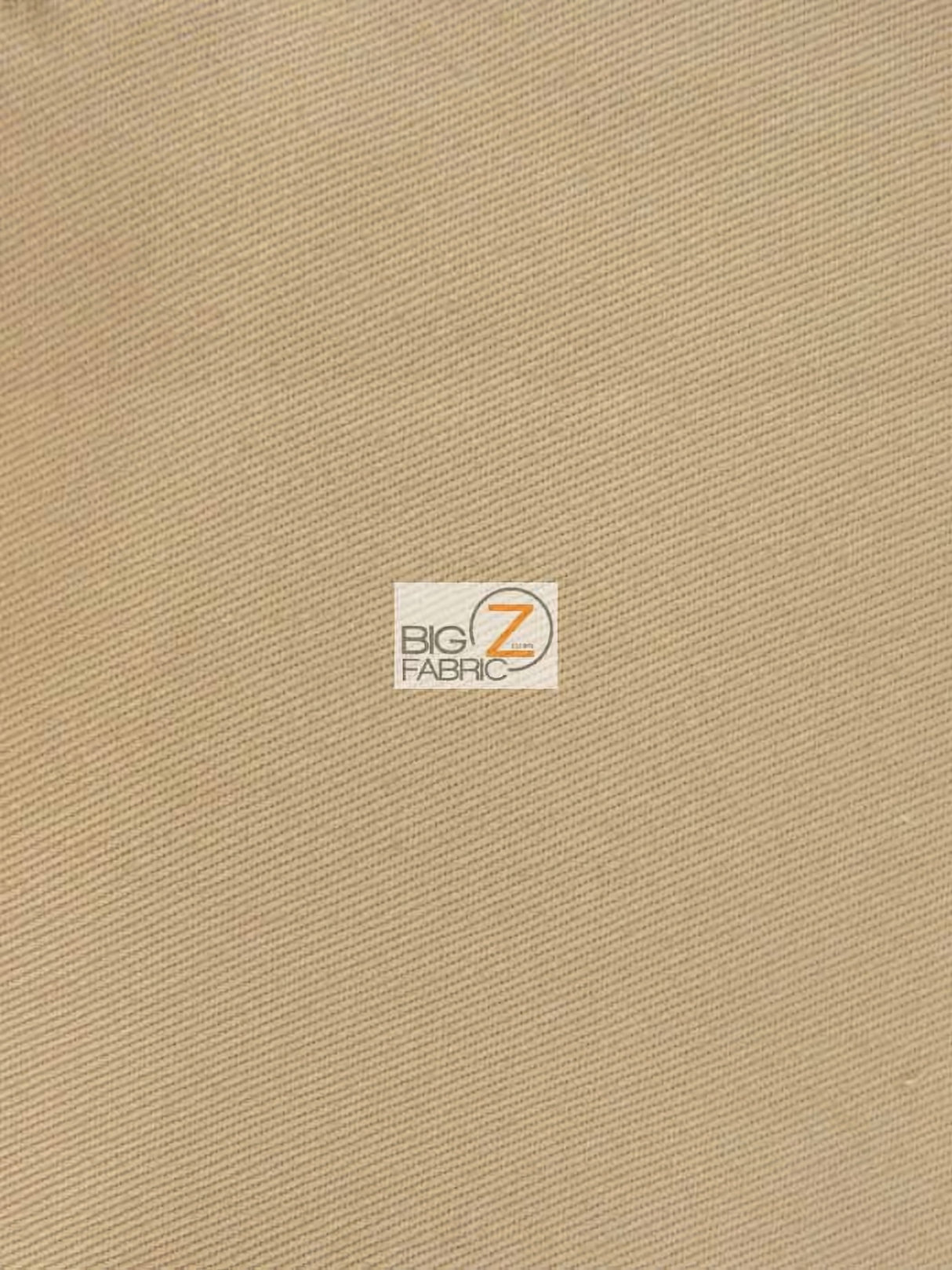 100% Cotton Twill Fabric Khaki Sold By The Yard