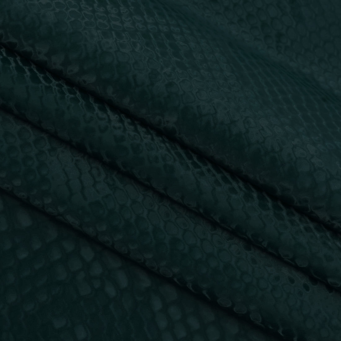 Serpent Polyester Spandex Slick Vinyl Fabric - Snake Skin Inspired Pattern, 54" Width (1 Yard)