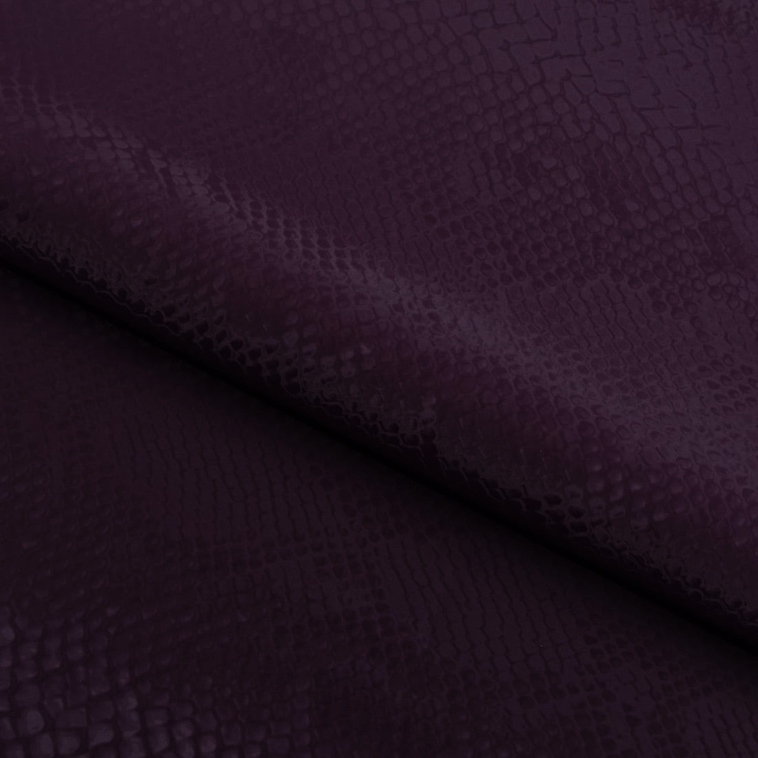 Serpent Polyester Spandex Slick Vinyl Fabric - Snake Skin Inspired Pattern, 54" Width (1 Yard)