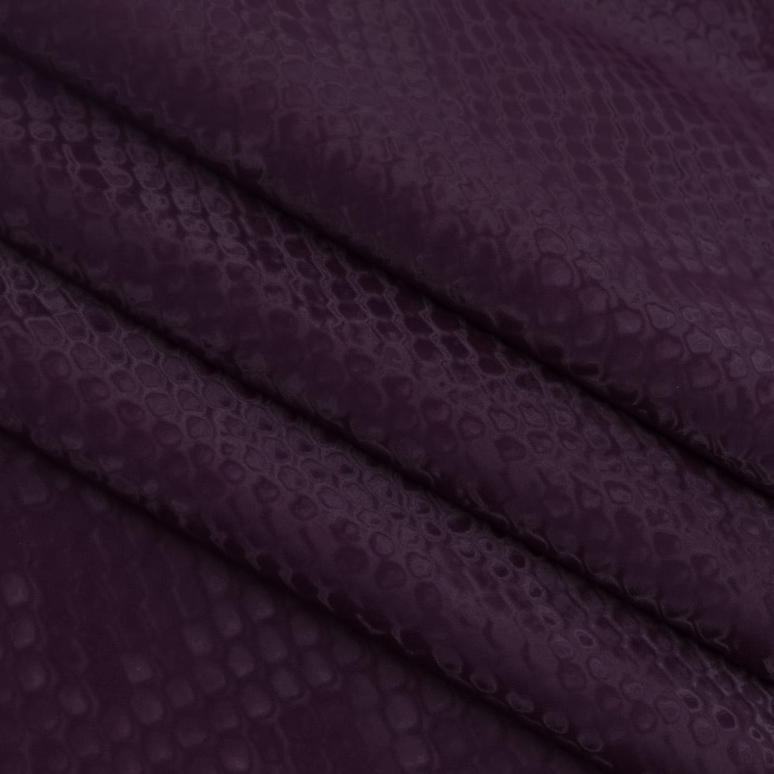 Serpent Polyester Spandex Slick Vinyl Fabric - Snake Skin Inspired Pattern, 54" Width (1 Yard)