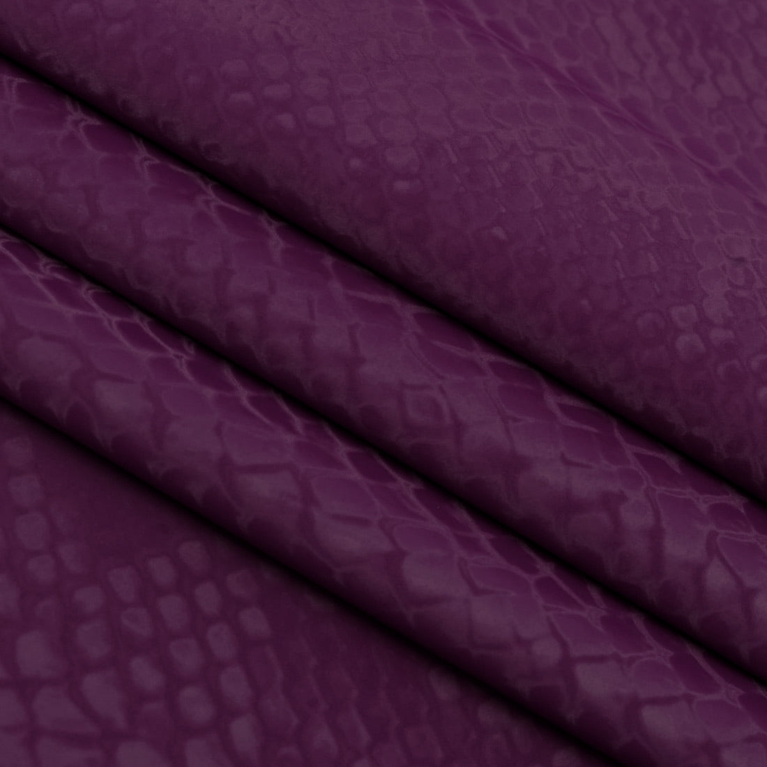 Serpent Polyester Spandex Slick Vinyl Fabric - Snake Skin Inspired Pattern, 54" Width (1 Yard)