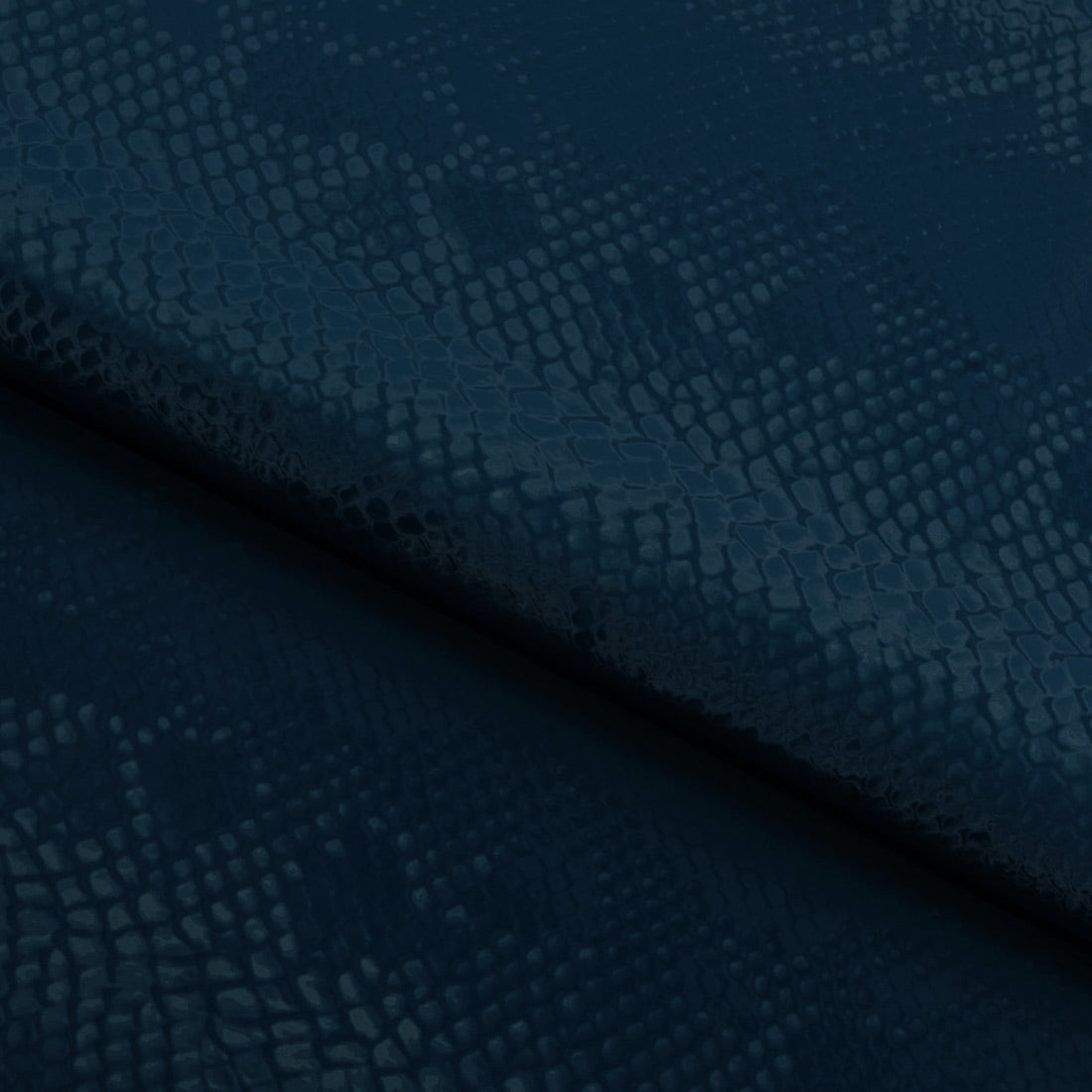 Serpent Polyester Spandex Slick Vinyl Fabric - Snake Skin Inspired Pattern, 54" Width (1 Yard)