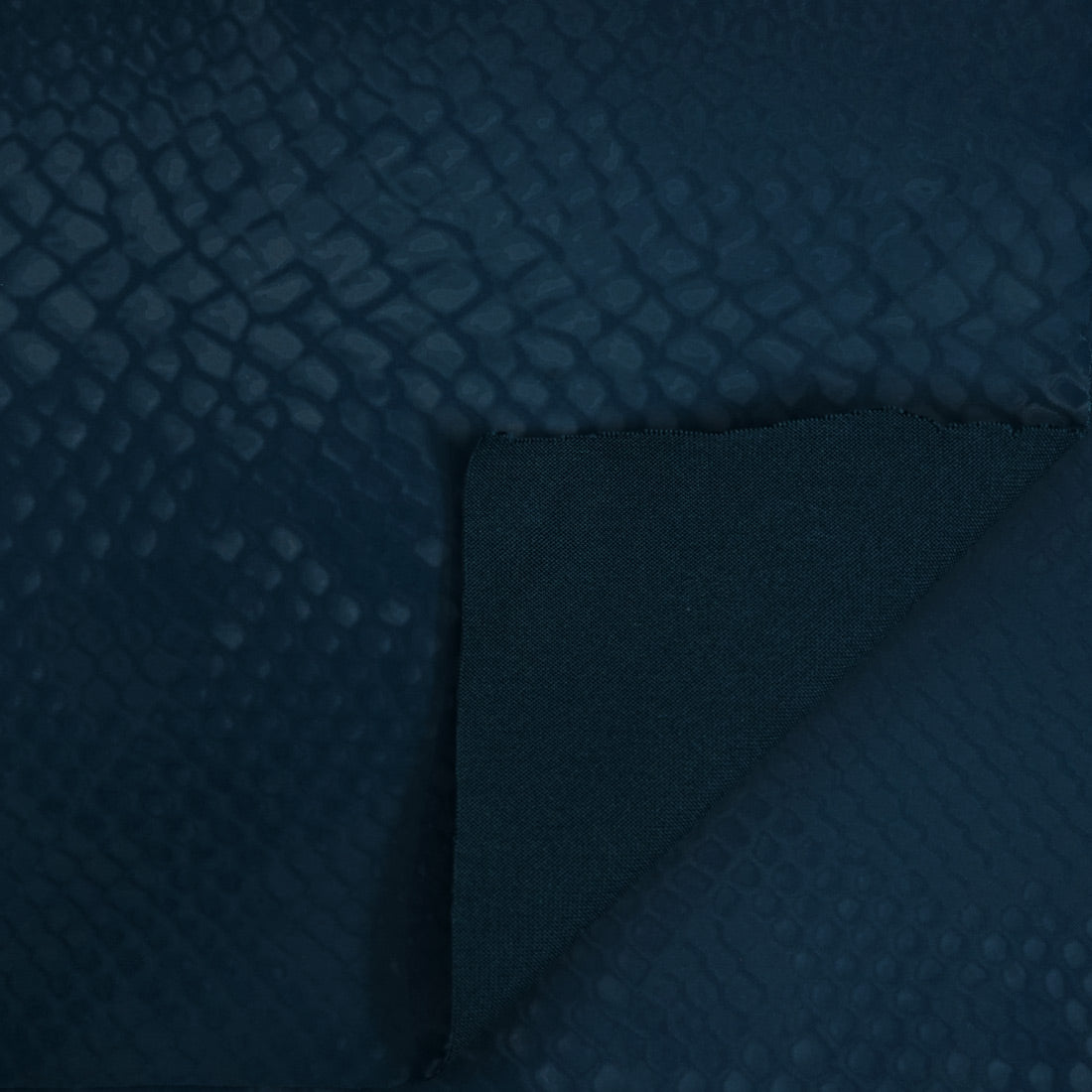 Serpent Polyester Spandex Slick Vinyl Fabric - Snake Skin Inspired Pattern, 54" Width (1 Yard)