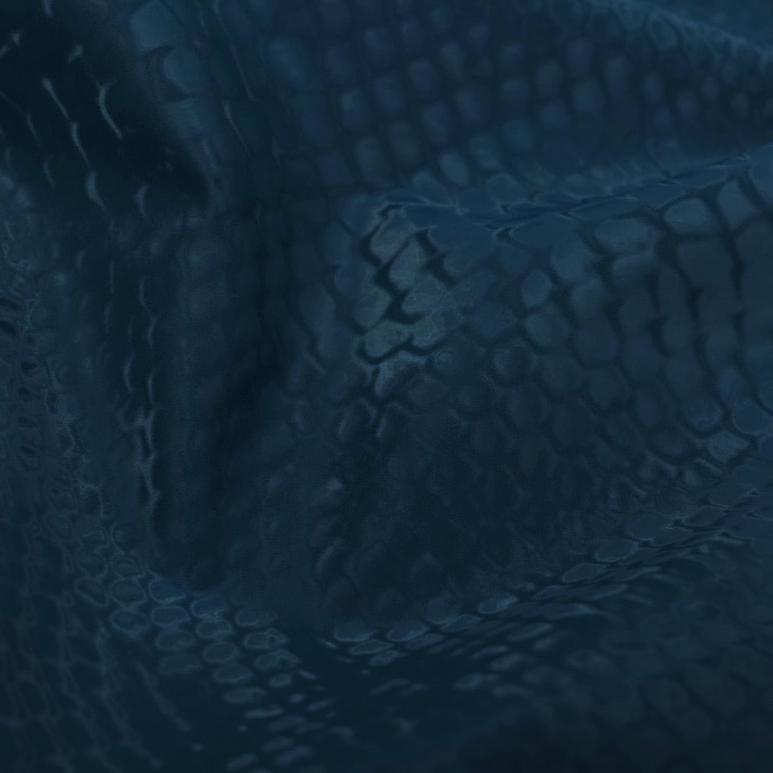 Serpent Polyester Spandex Slick Vinyl Fabric - Snake Skin Inspired Pattern, 54" Width (1 Yard)