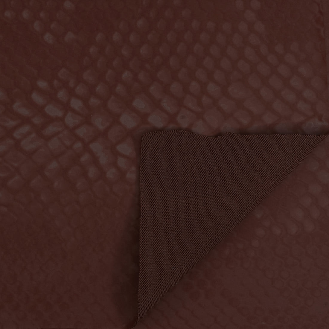 Serpent Polyester Spandex Slick Vinyl Fabric - Snake Skin Inspired Pattern, 54" Width (1 Yard)