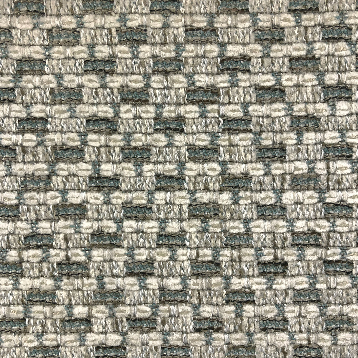 Seville Textured Woven Chenille Fabric - Ivory, Stone, Spa, 55" Width (1 Yard)