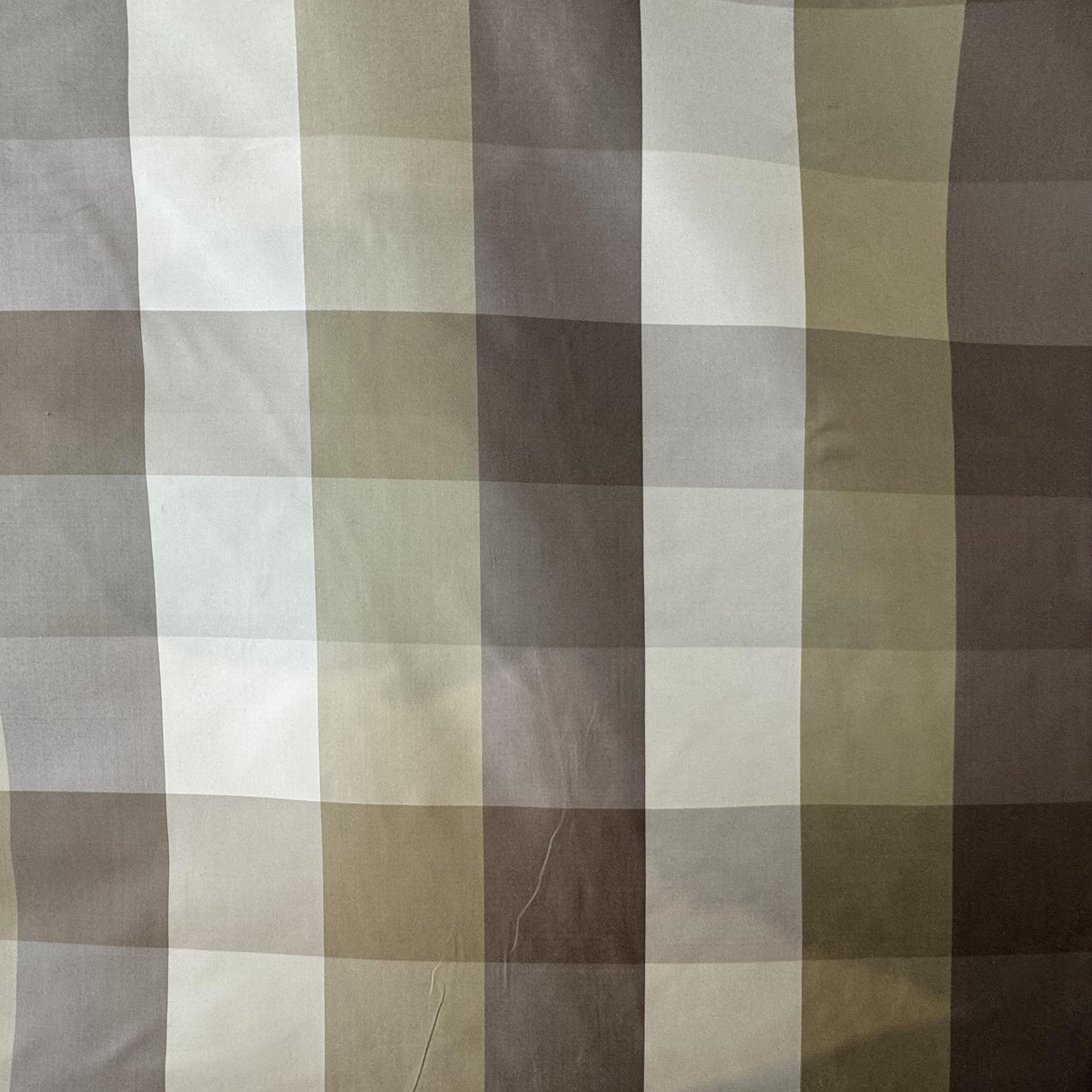 Seymour Silk Fabric - Striped Square Pattern, 54" Width (1 Yard)