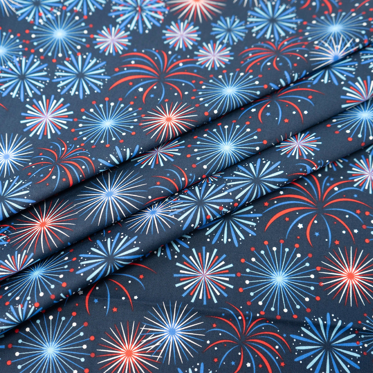 SINGER 100% Cotton Patriotic Fireworks Fabric by the Yard