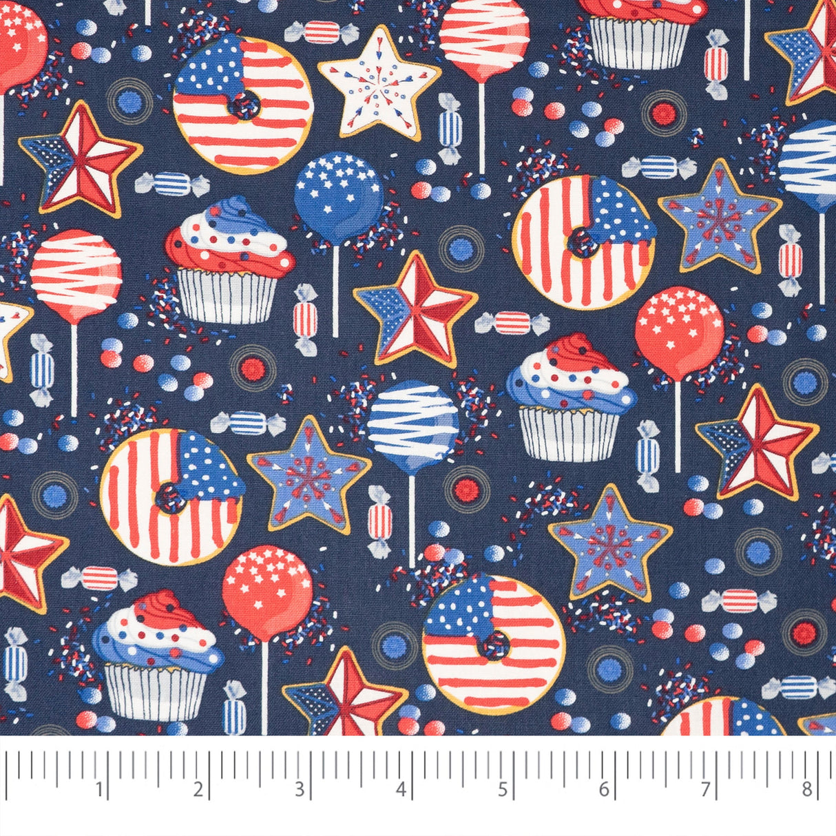 Patriotic Sweets 100% Cotton Fabric by the Yard