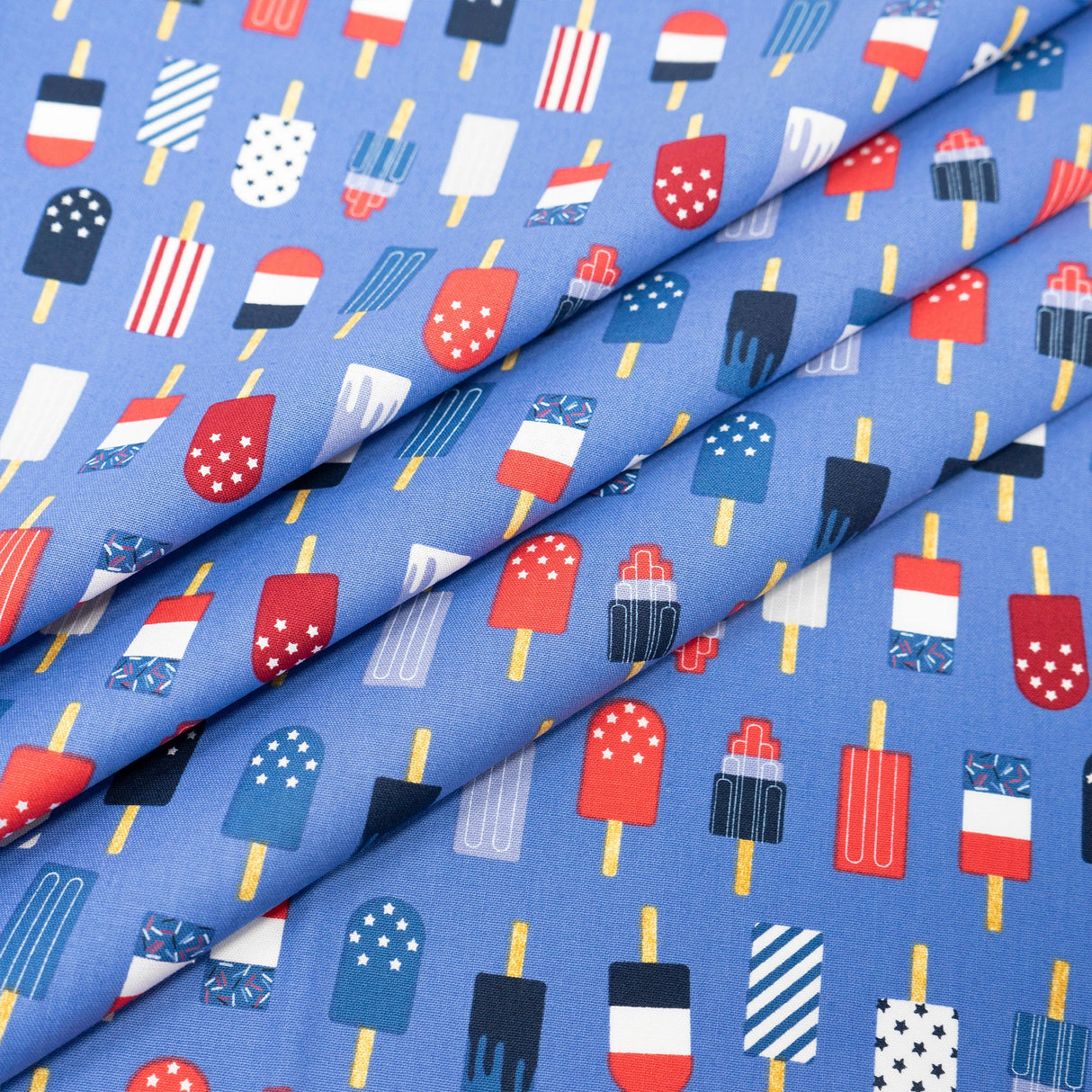 SINGER Patriotic Popsicles 100% Cotton Fabric by the Yard