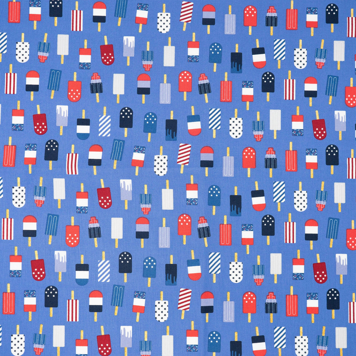 SINGER Patriotic Popsicles 100% Cotton Fabric by the Yard