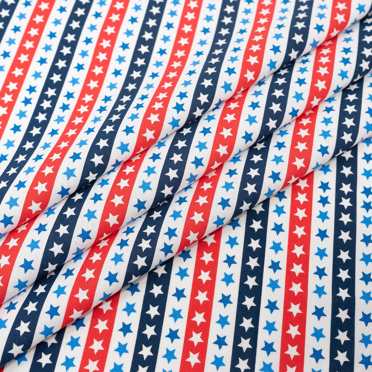 SINGER 100% Cotton Red White And Blue Stars Fabric by the Yard