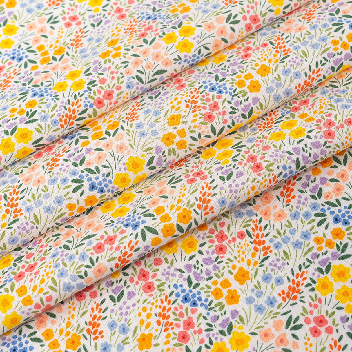 SINGER Spring Gnome Floral 100% Cotton Fabric by the Yard