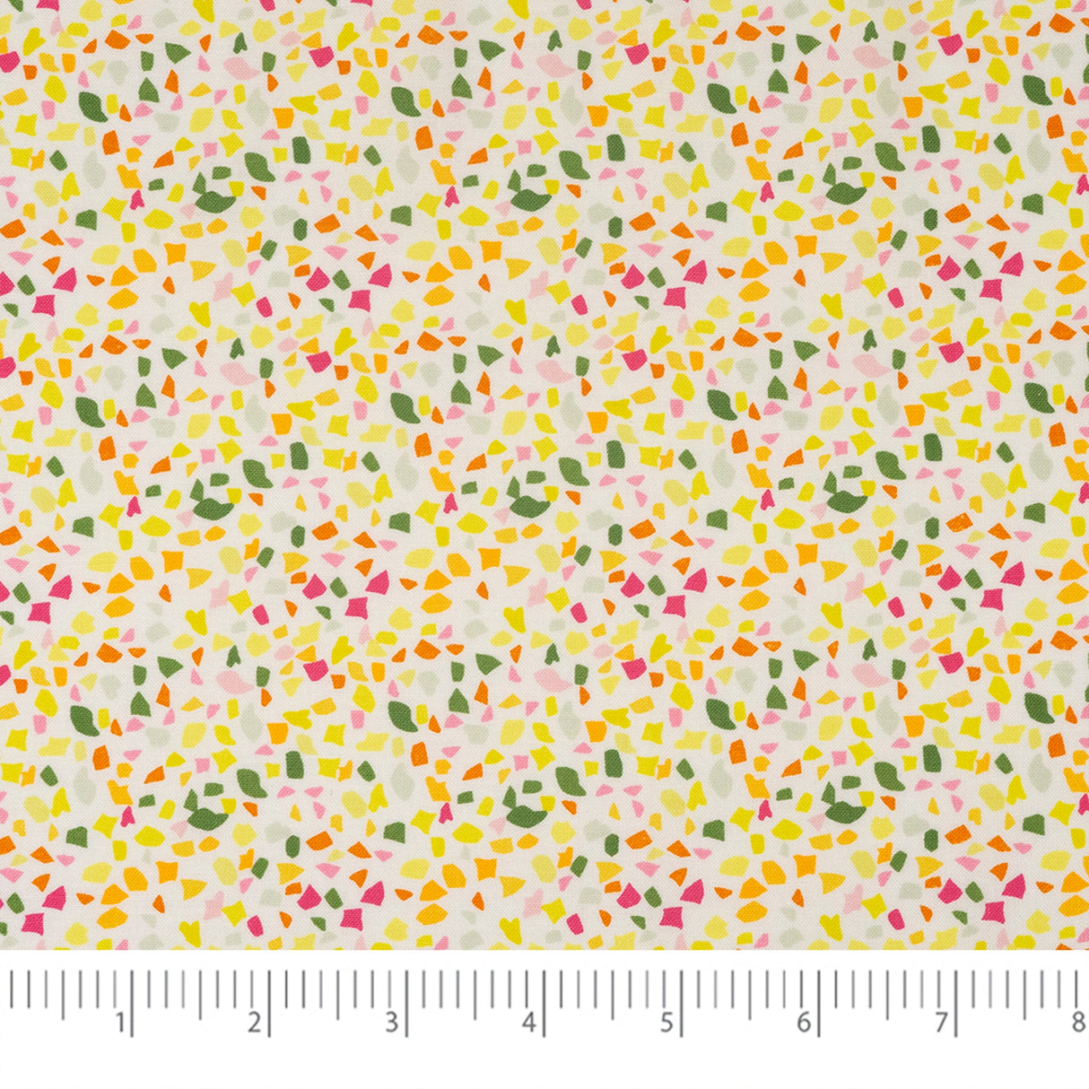SINGER 100% Cotton Yellowparty Confetti Fabric by the Yard