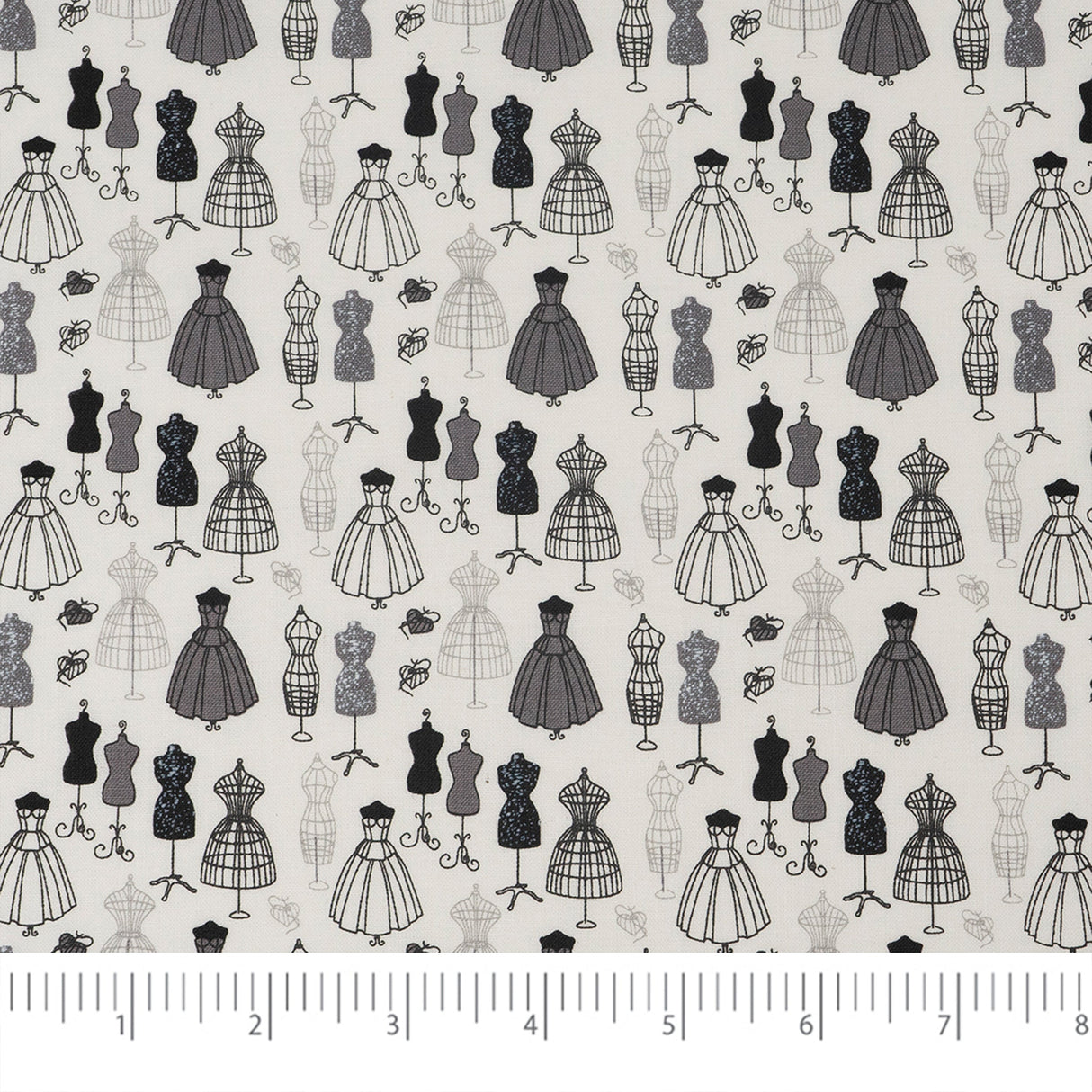 SINGER Dress Forms 100% Cotton Fabric by the Yard