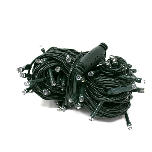 100 LED Green Wire String Light w/ connector Waterproof Warm White