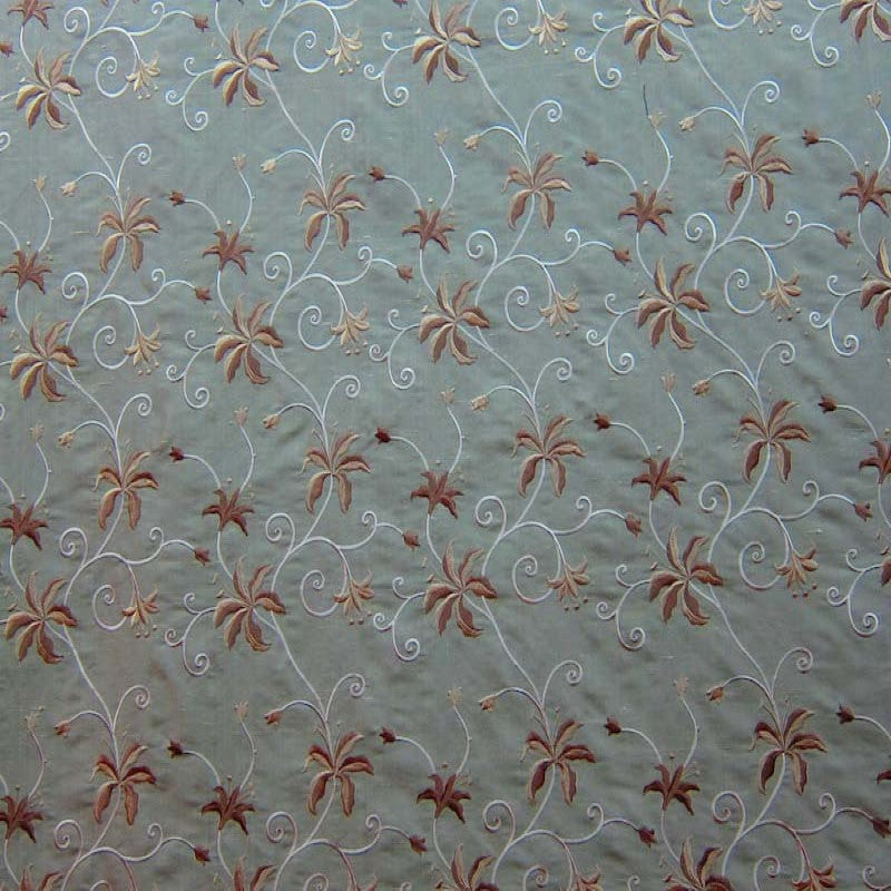 Sigrid Fabric Silk Fabric - Floral Embroidered, 54" Width (1 Yard)
