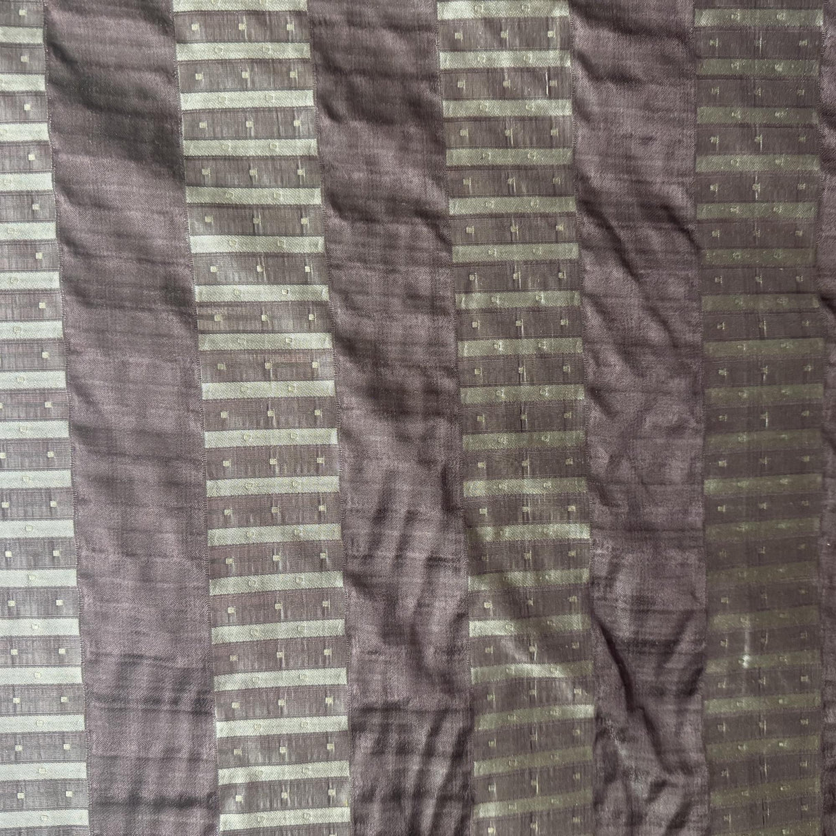 Silva Silk Fabric - Striped, 55" Width (1 Yard)