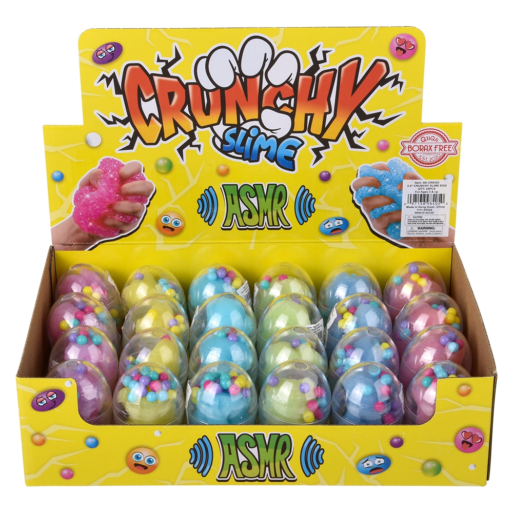 Crunchy Clay Slime Eggs (24 ct Display)