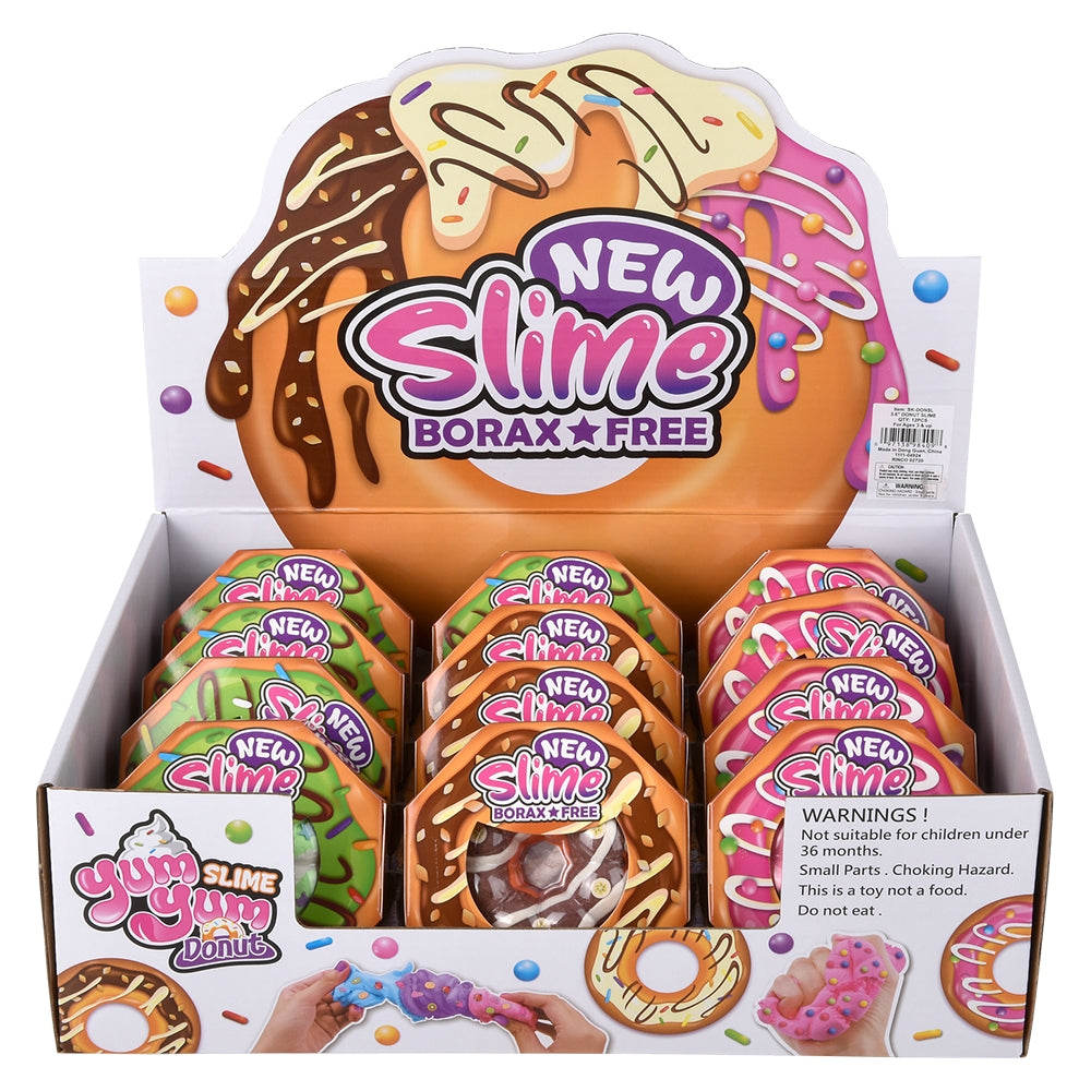Donut Clay Slime Display (12 PC)