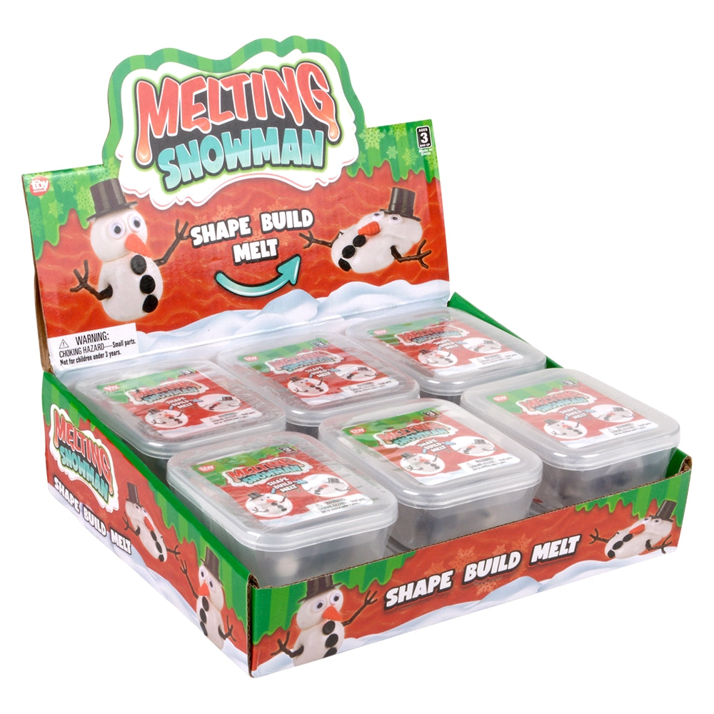 Melting Snowman Putty Toy (12 PC Display)