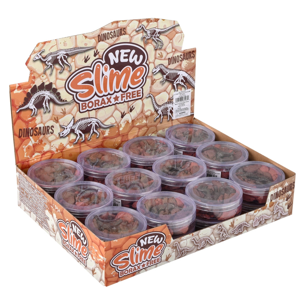 Dinosaur Fossil Play Clay Slime (24 Ct)