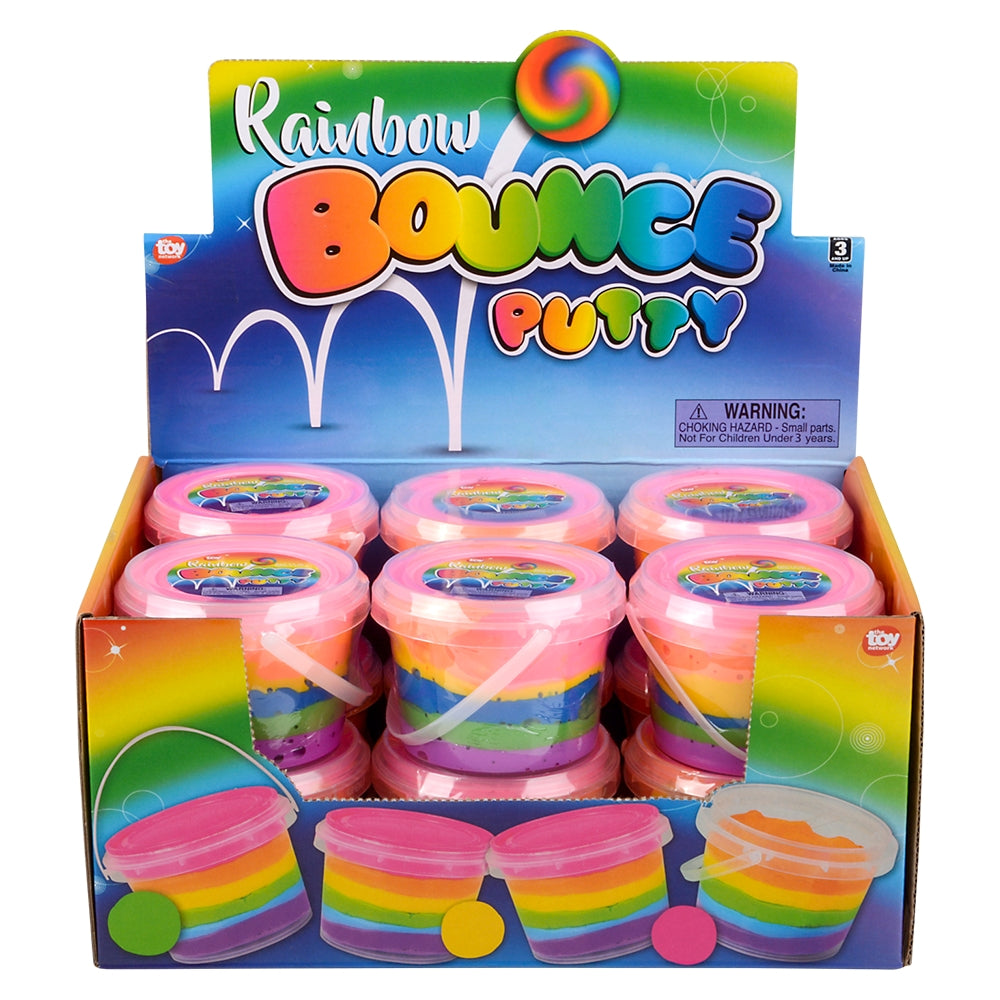 Rainbow Bouncing Putty (12 PC Display)