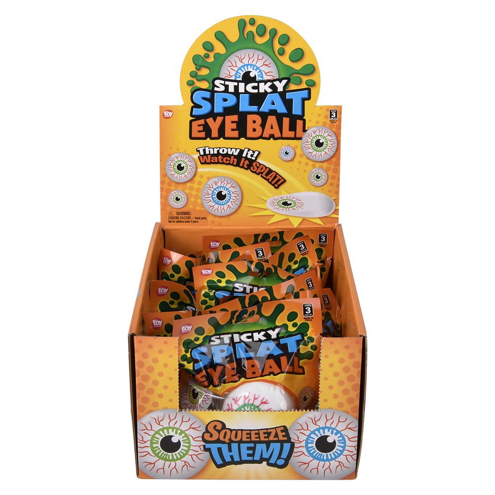 Sticky Splat Eye Ball (12 Pc Display)