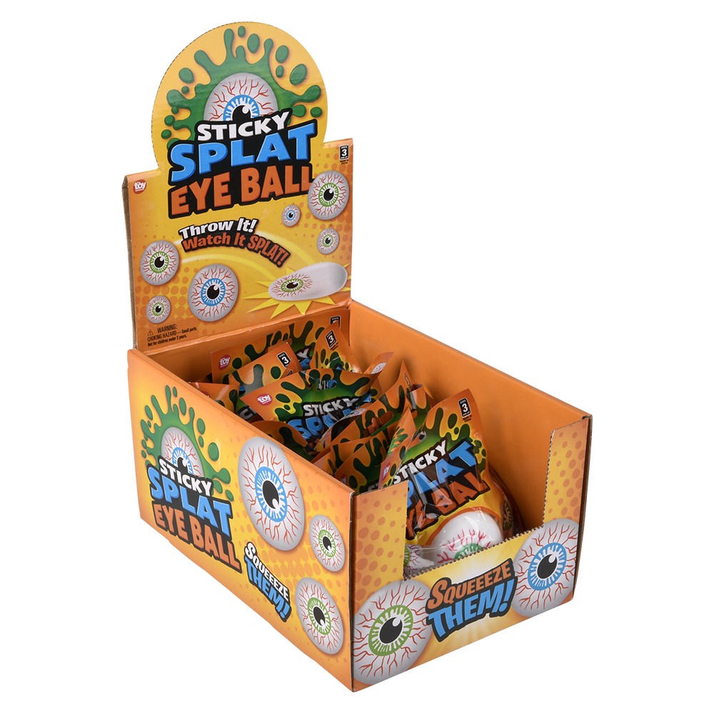 Sticky Splat Eye Ball (12 Pc Display)