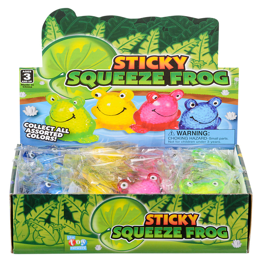 Sticky Frog Squeeze Toy (1 DZ)