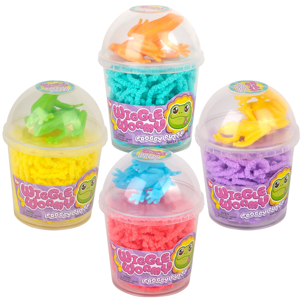 Frog Putty Wiggle Wormy 3.6" (12 PC Display)
