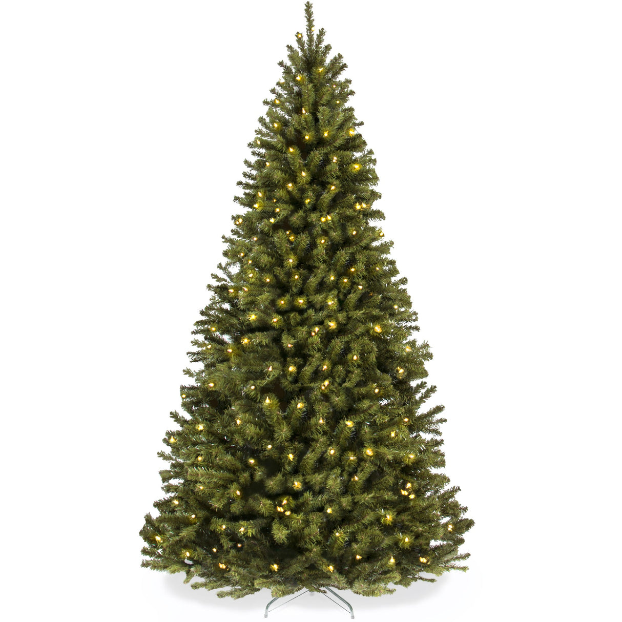 Pre Lit Green Spruce Christmas Tree with Twinkling Lights